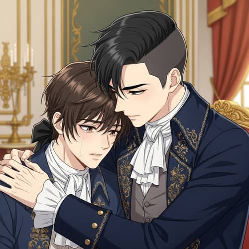 Emotional 18th Century Scene: BTS Taehyung Crying, Jungkook Comforting