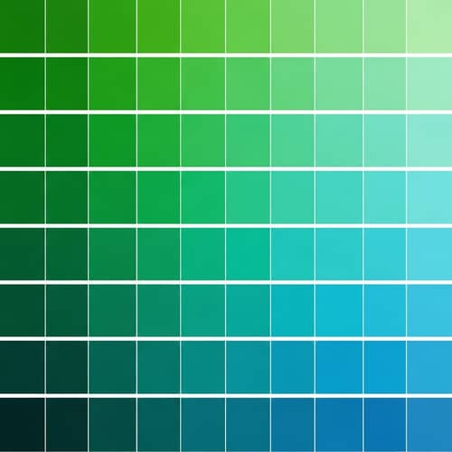 Green and Blue Color Palette - Shades, Hues, and Tones