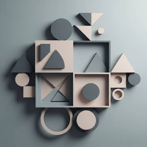 Minimalist Geometric Abstract Composition