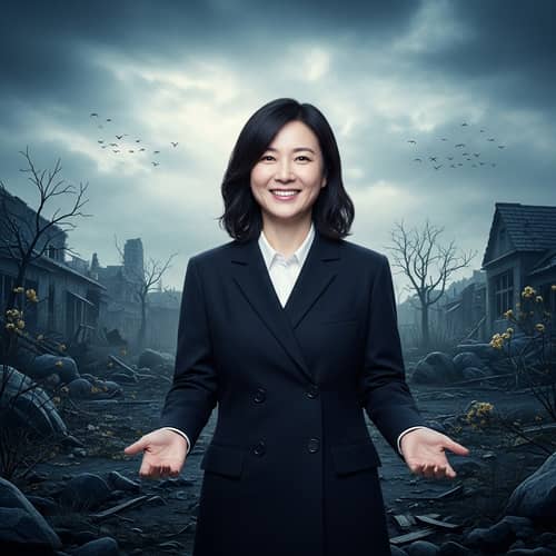 Radiant Contrast: Inspiring Joy and Serenity in a Gloomy World