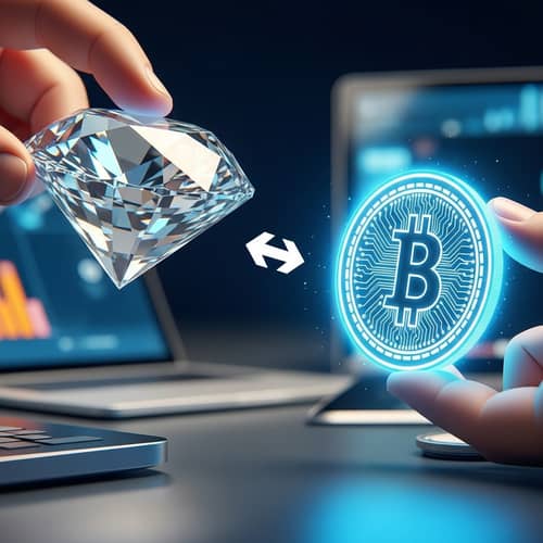 Diamond and Cryptocurrency Exchange Meme | Humorous Comparison