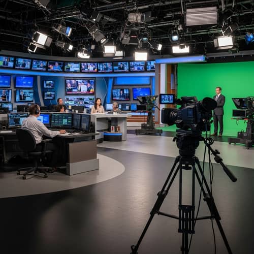 Professional Studio Newsroom: Behind the Scenes Buzz