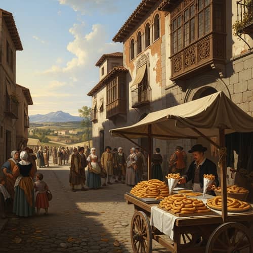 Madrid Landscape with Churros and Porras | Castille Fields