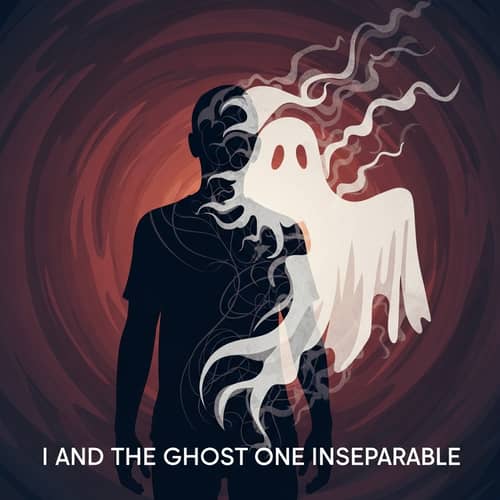 I and the Ghost Merge: Abstract Illustration
