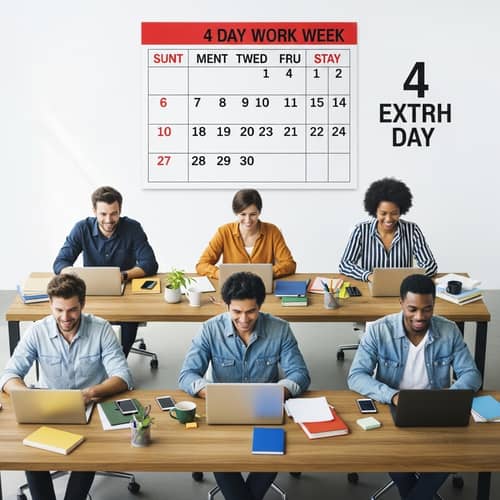 4-Day Work Week Movement Visualized | Diversity & Relaxation