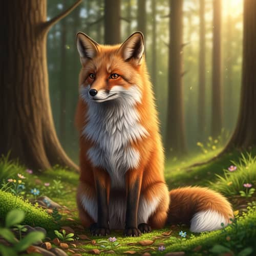 Majestic Fox in Natural Habitat | Forest Wildlife Photography