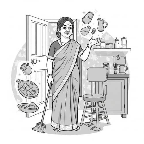 Magical South Asian Woman Enchanting Everyday Life | Website Name