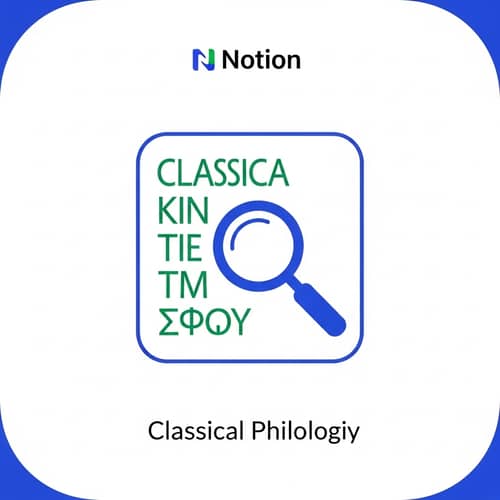 Classical Philology Icon for Notion - Elegant Fusion Design