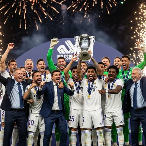 Real Madrid Football Club Champions Celebration