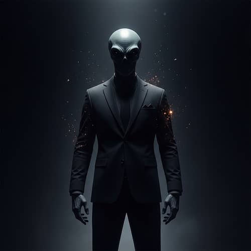 Mysterious Alien in the Shadows: Explore the Void
