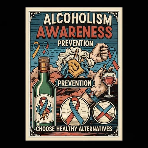 Preventing Alcoholism: Traditional Poster Making for Awareness