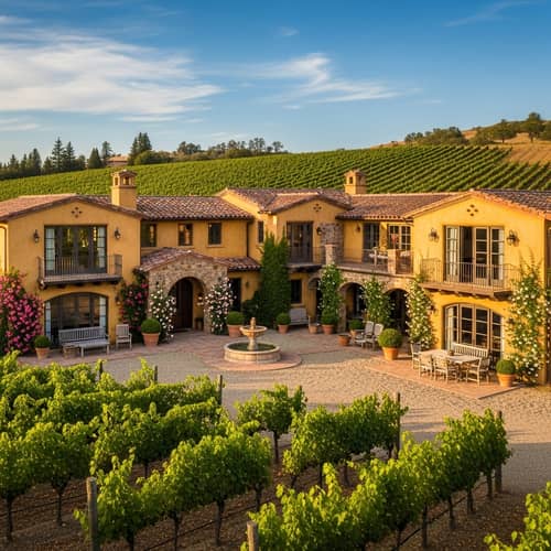 Luxury Tuscan Heritage House with Vineyard | Stunning 2-Story Mansion