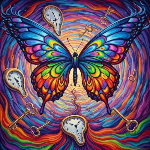 Surrealism Digital Painting: Butterfly Transformation