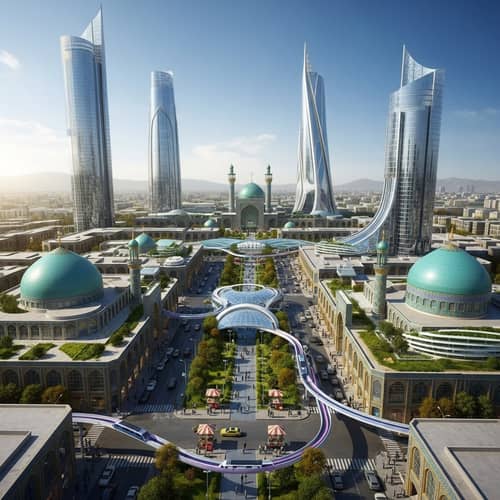Futuristic Mashhad 2050: Skyline, Architecture, and Culture
