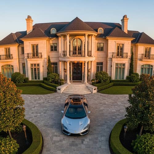 Luxurious Mansion and High-End Sports Car | Upmarket Lifestyle