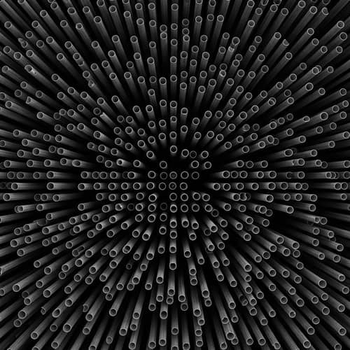 Intricate Monochrome Maze: Abstract Texture Art