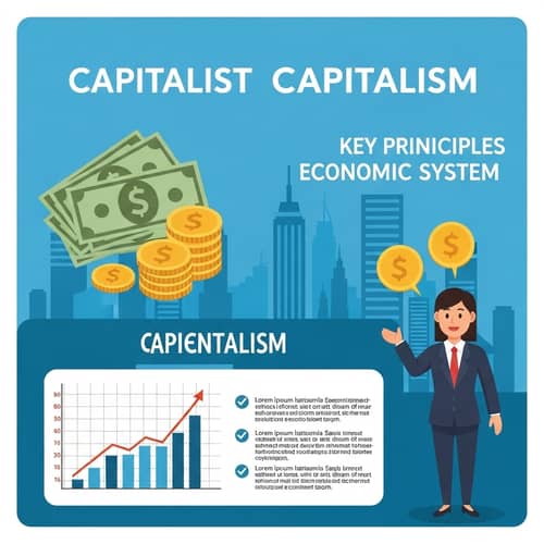 Exploring Capitalism: Key Principles and Economic Growth Poster