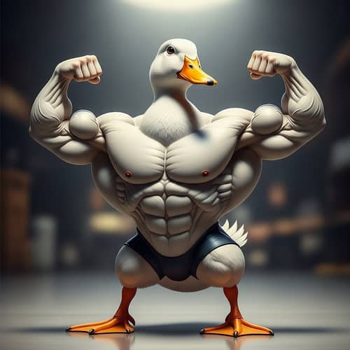 Well-Defined Muscles on a Duck | Amazing Image