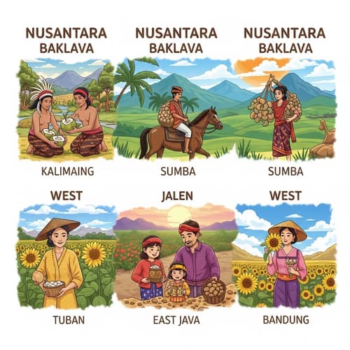 Nusantara Baklava: Diverse Landscapes and Traditions in Indonesia
