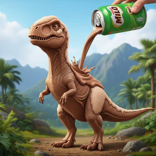 Milo Drink Dinosaur: Creative Prehistoric Concept