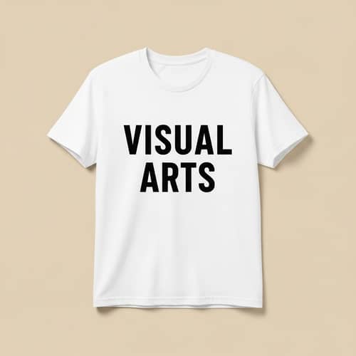 VISUAL ARTS White T-Shirt | Graphic Apparel