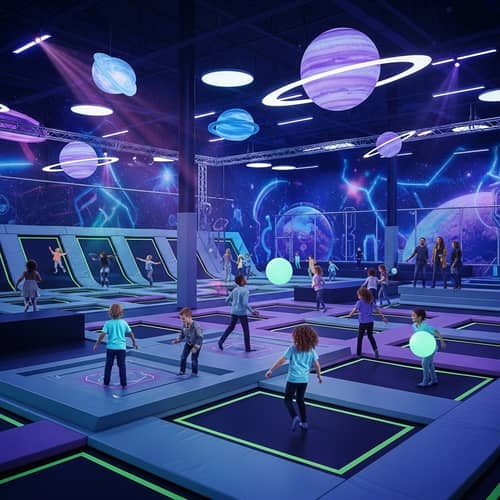 Cosmic Trampoline Park - Sci-Fi Hyperspace Fun for All Ages
