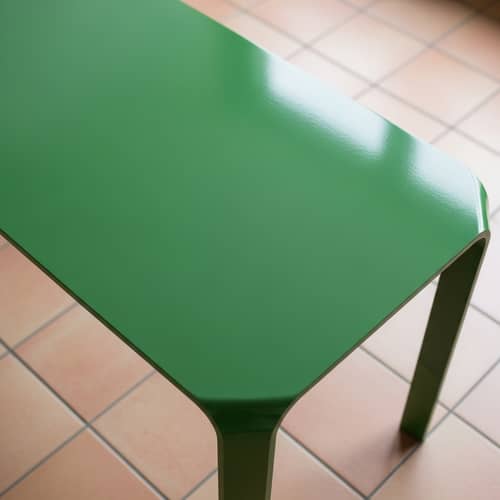 Green Table with Glossy Finish | Indoor Decor Inspiration