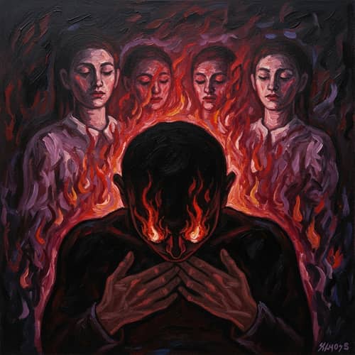 Engulfed by Desire - Intense Emotional Power and Symbolism