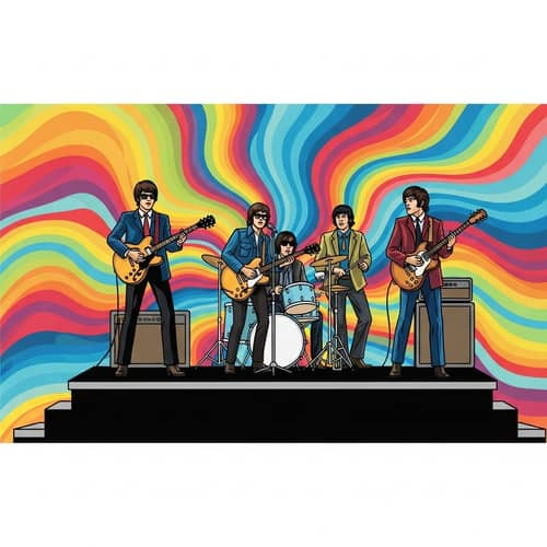 Psychedelic 60s Counterculture Music Vibes