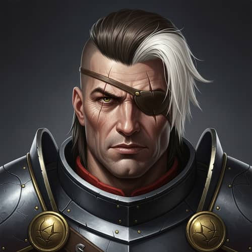 Caucasian Warrior with Scar: The Spirit of a True Fighter