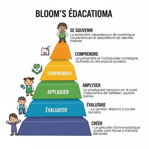 Bloom's Taxonomy Educational Levels in French