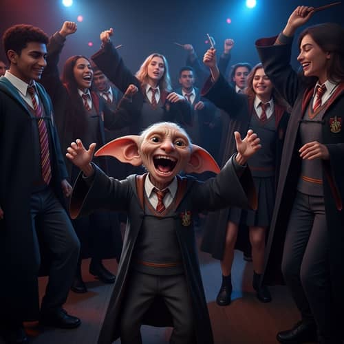 Ecstatic House-Elf Dance at Medieval-Themed Club | Magical Night