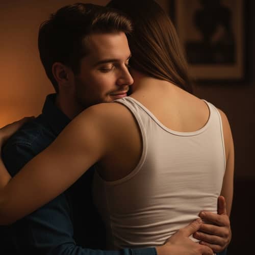 Powerful Image of Human Connection and Intimacy