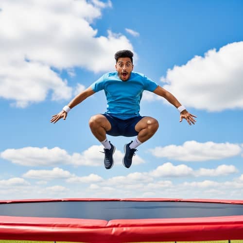 Jumping for Joy: A Humorous Trampoline Adventure