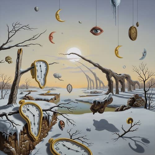 Ethereal Winter Solstice Scene | Surrealist Style Inspiration