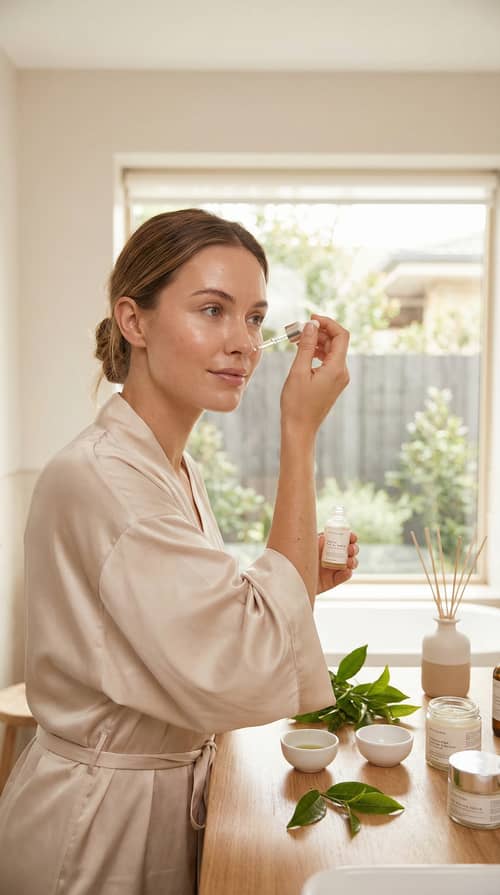 Radiant Skin Care Rituals: Facial Serum Application