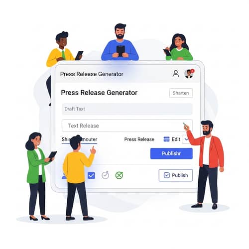 Press Release Generator App - Create, Edit & Publish Easily