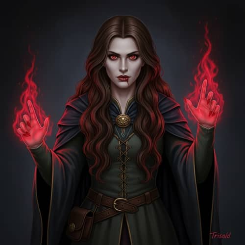 Triss Merigold: Female Vampire Sorceress Spellcaster