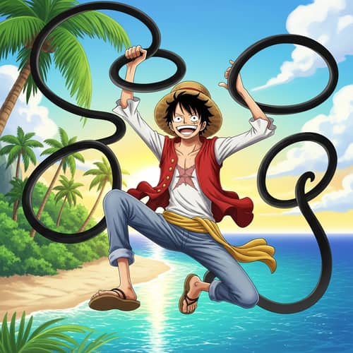 Monkey D. Luffy - Adventure-Seeking Character with Stretching Limbs