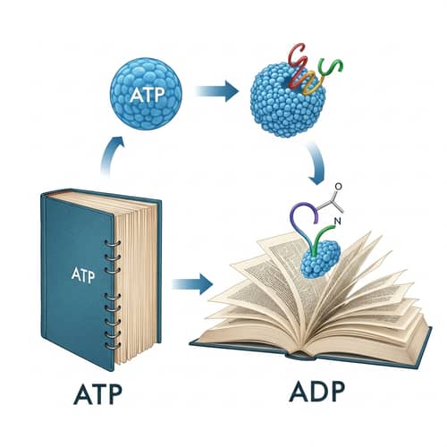 ATP to ADP Transformation in Biological Concept