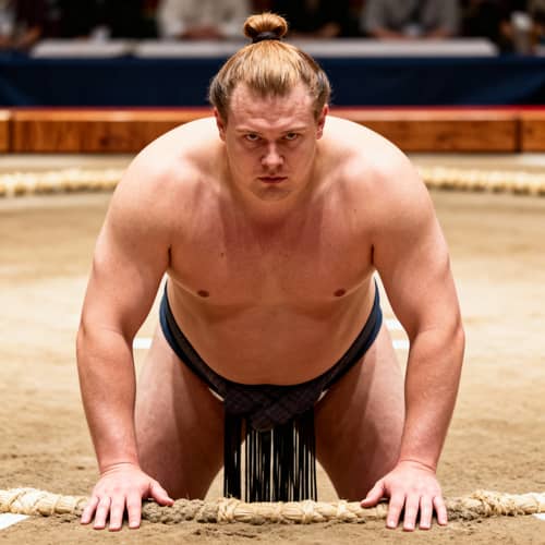 Realistic European Sumo Wrestler Photo Realistic European Sumo Wrestler Photo