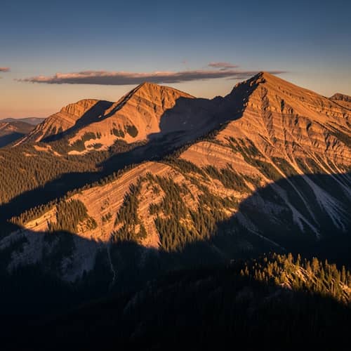 Abstract Beauty of Dusk-Lit Mountains | Stunning Landscape