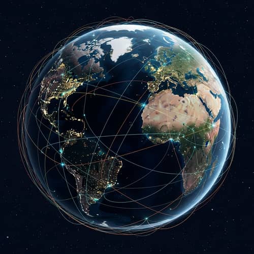 Global Network Illustration | Earth's Interconnected System