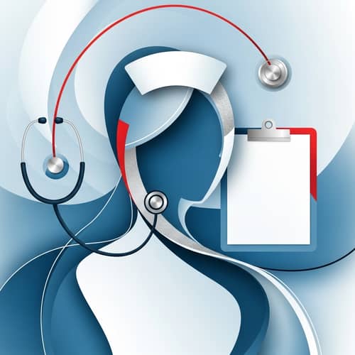 Abstract Nurse Art: Harmonious Forms and Colors