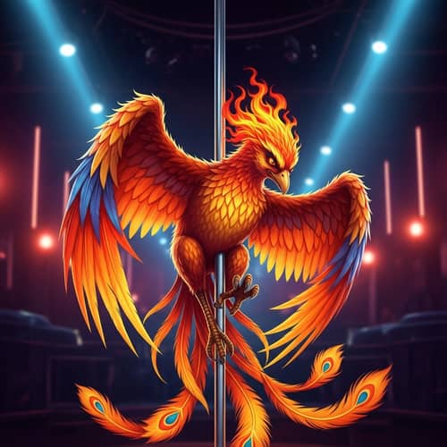 Phoenix Aerial Dance - Symbolic Rebirth and Resilience