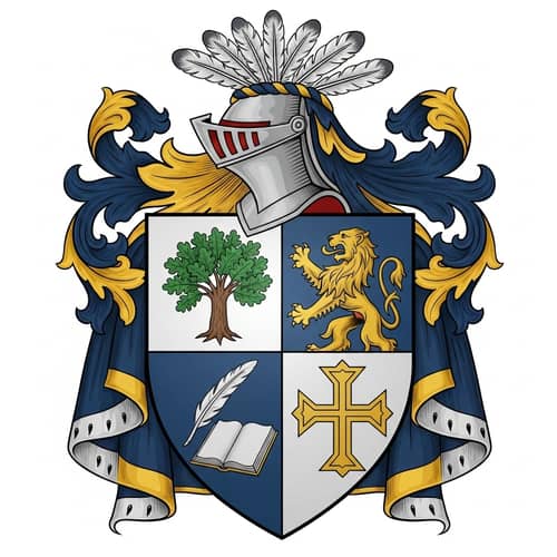 Traditional Coat of Arms Design | Symbolism of Strength, Courage, Wisdom & Faith