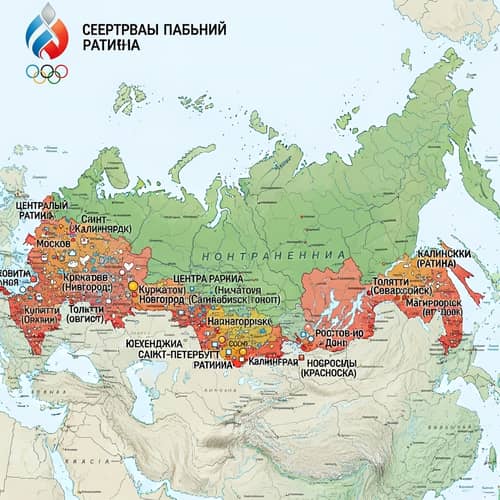 Detailed Map of 2024 Event Stages in Russia