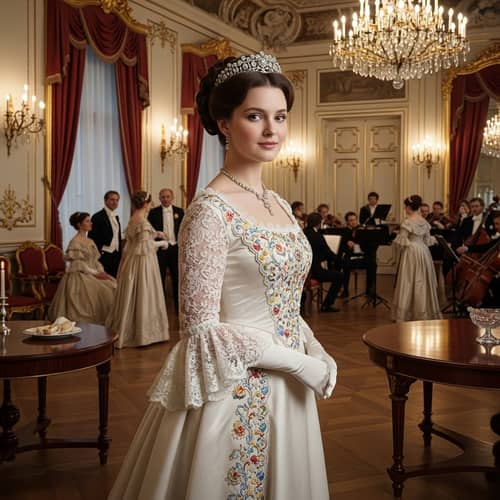 19th Century Princess in Royal Attire | Elegant Vintage Portrait