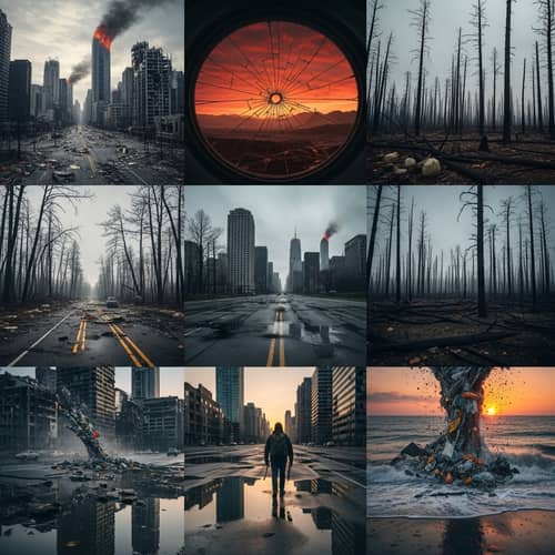 Post-Apocalyptic Urban & Natural Disaster Scenes