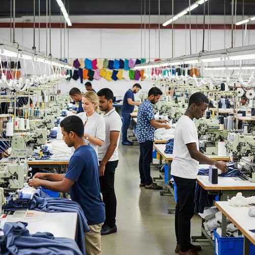 Textile Manufacturing Company - Vibrant Fabric Production Facility